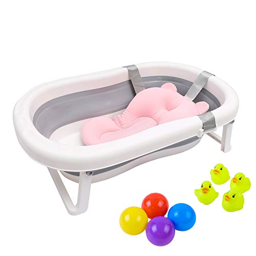 Bañera de bebé plegable para niñas Baby Shower - Rosa