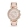 Michael Kors Parker Stainless Steel Watch With Glitz Accents