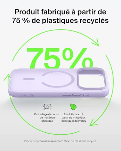 Belkin SheerForce Grip Coque iPhone 17 Pro Coque de Protection Compatible MagSafe Design Fin Protection avec Rainures Antidérapantes Magnétique et Anti Impacts - vue 9