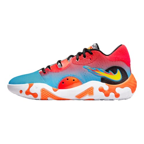 Nike PG 6 Paul George - Tenis de baloncesto para hombre, Azul/Naranja, 10.5
