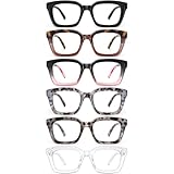 miyya Stylish Reading Glasses for Women, Cheaters Eyeglasses, Oversized Blue Light Readers, Fashion Eye Glasses