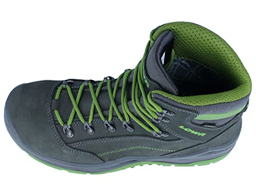 LOWA Renegade Work GTX Mid S3, Farbe:schwarz/grün, Schuhgröße:43 (UK 8.5)