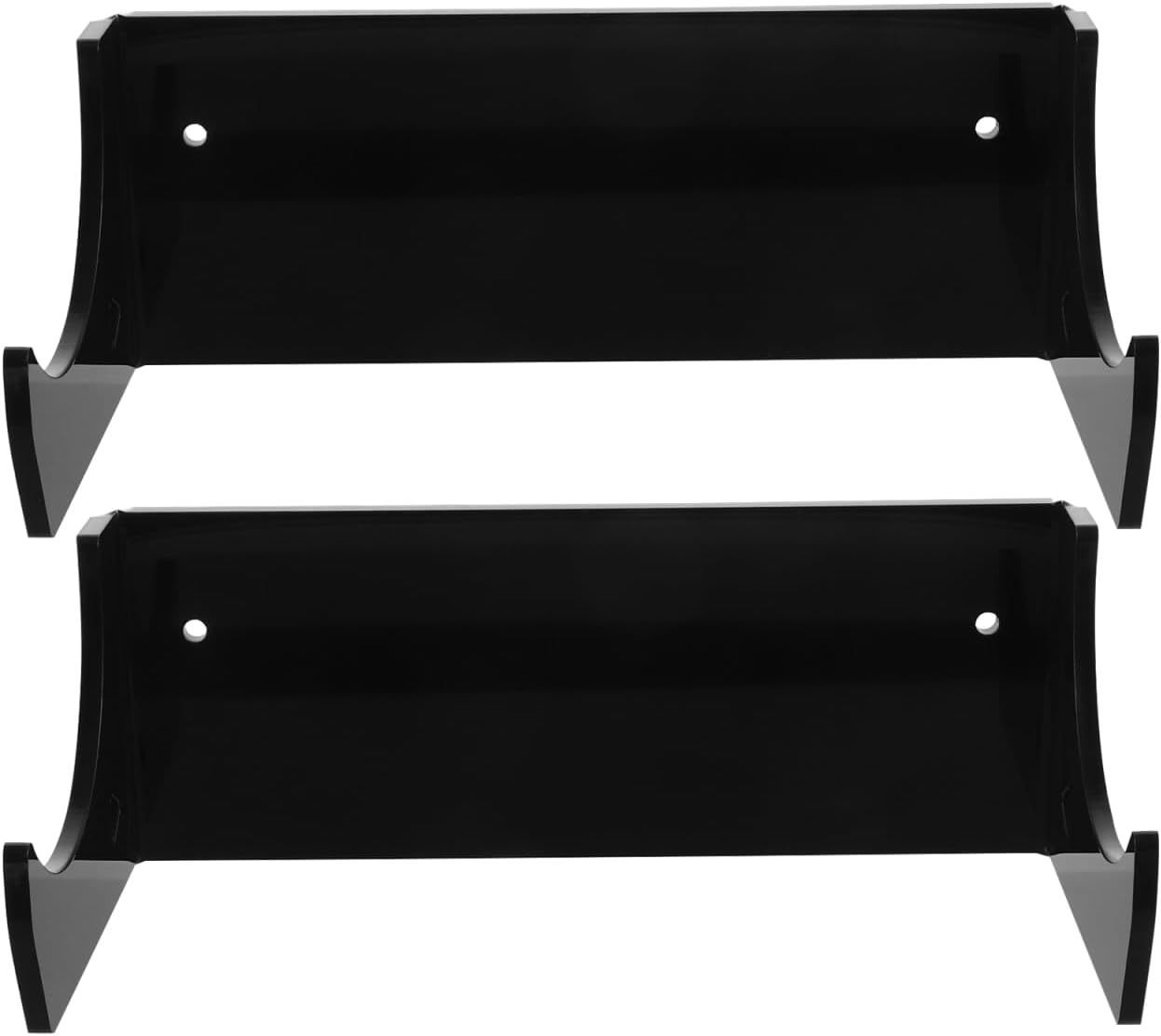 LABRIMP Wall Rolling Pin Holder Acrylic Rolling Pin Display Rack Wall Mount Rolling Holder for Kitchen Storage Space-Saving Rolling Hanger 2 Pack