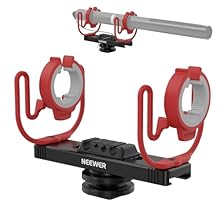 【Reduces Vibration Noise】 This shockmount features an elastic suspension design to isolate the microphone from vibrations and handling noise for clear audio output 【Cold Shoe & 1/4" Thread】 The cold shoe shock mount with a 1/4" thread can connect to ...