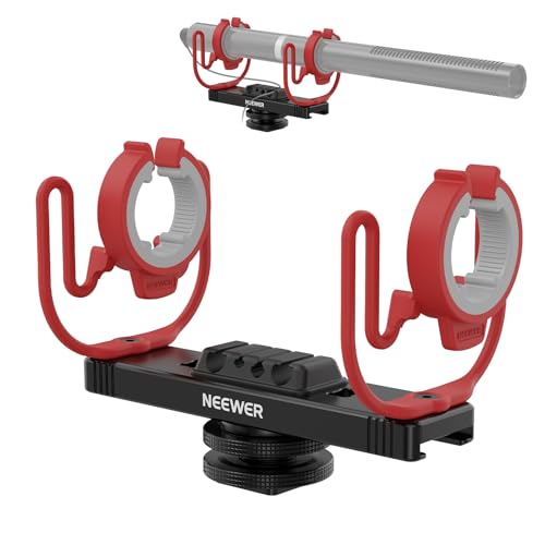 NEEWER �}�C�N�V���b�N�}�E���g �����\ �R�[���h�V���[�}�C�N�z���_�[ �U���h�~ �J����/�u�[���|�[��/�O�r�A�N�Z�T���[�p �R���p�`�u�� Rode NTG�V���[�Y/Sennheiser MKE600/Audio Technica AT875R MH2