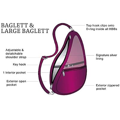 AmeriBag 8 Microfiber Crossbody Sling Baglett