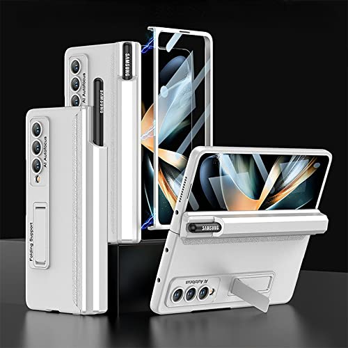 Coque Galaxy Z Fold 4 Antichoc avec Film Trempé et Charnière Magnétique pour Protection Intégrale