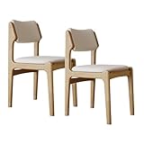 ESTILO VERSÁTIL: Las sillas de comedor están disponibles en acabados de nogal, madera natural y ébano. Su estética minimalista y natural complementa comedores, estudios, salas de estar y otros ambientes del hogar.