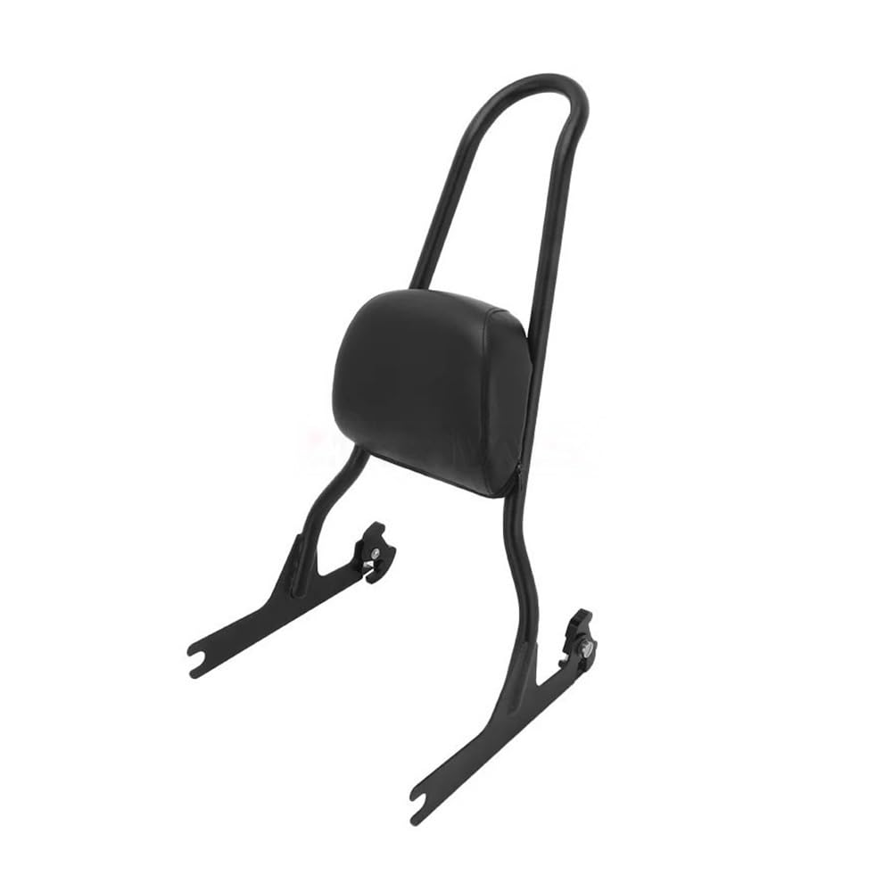 Coussin dossier appui-dos de passager arrière noir pour custom moto Softail 2006+ - 8