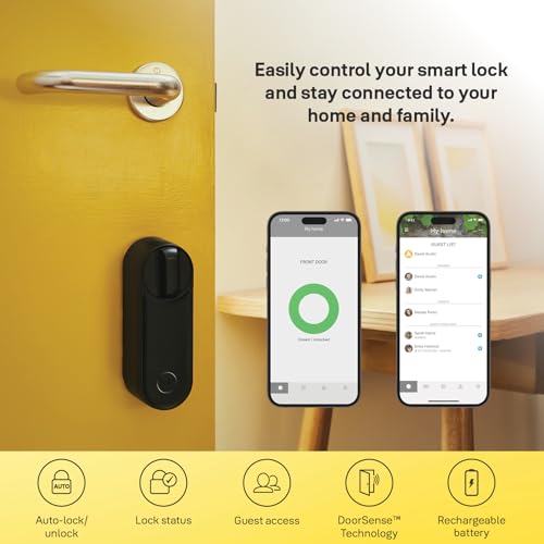 Yale Serrure connectée Linus L2 Noir électronique Wi-Fi avec MATTER