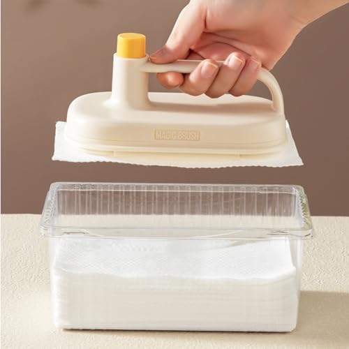 Image of Magic Sponge Eraser Disposal 50 Pack Cleaning Sponges in Bulk - Multi Surface Power Scrubber Foam Cleaning Pads - Bathtub, Floor, Baseboard, Bathroom, Wall Cleaner