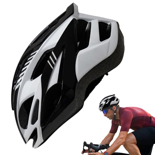Casque De Vélo, Casque De Protection Respirant Équipement Cyclisme Route Montagne, Protection Légère Et Respirante avec Sangle Mentonnière Réglable...