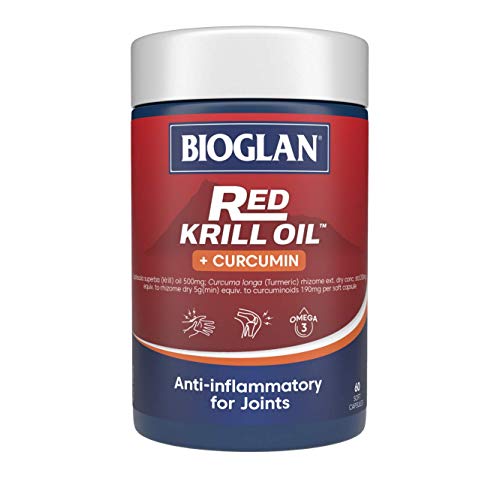 Bioglan BG Red Krill Oil Plus Curcumin 60s, 0.13 Kilograms