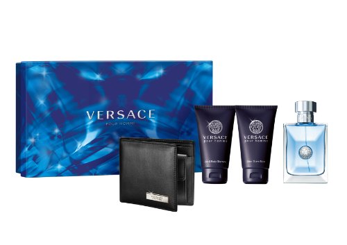 Versace Versace Pour Homme Men Giftset (Eau De Toilette, Shampoo, Shower Gel, Wallet)