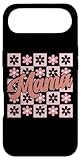 custodia per iphone air groovy mama retro flowers floral checkered mother's day