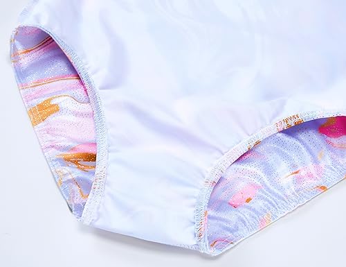 Image of Domusgo Toddler Leotard Gymnastics Long Sleeve, Sparkly Tumbling Dance Leotards for Baby Girls Kids Teens 2-14 Years