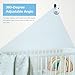 Derebir Adjustable Baby Monitor Wall Mount Compatible with Hellobaby, iFamily, OKAIDI, Blemil, ANMEATE, Nooie, for HelloBaby HB6550/HB6560/HB65/HB66/HB6339, 1/4 Thread Connection, Camera Not Included