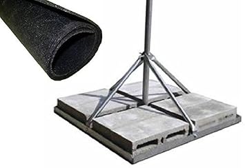 ROHN FRM225 Non-Penetrating Roof Mount with 2.25" x 60" Mast & FRMMAT Roof Mat