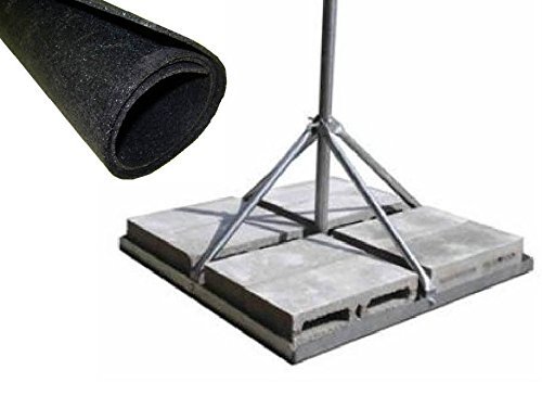 ROHN FRM225 Non-Penetrating Roof Mount with 2.25" x 60" Mast & FRMMAT Roof Mat