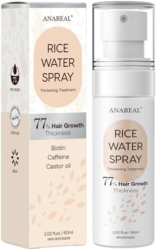 Rice Water for Hair Growth, Hair Growth Serum Women, Rice Water, Rice Water Spray, Rice Water for Hair, Rice Water Spray that can be used with Rice Water Shampoo and Conditioner, 60ml