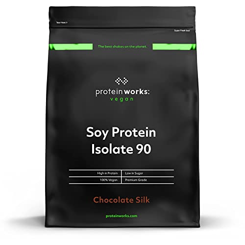 Soja Protein 90 Isolat | Geschmacksneutral | 100% Vegan, aus nachhaltigen Anbau | Fettarm, ohne Zuckerzusatz | Glutenfrei | THE PROTEIN WORKS | 1kg