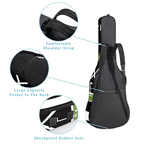 Hondank Étui rembourré pour guitare acoustique classique Motif notes de musique dorées, Multicolor 10, 42.9×16.9×4.7 in… - Les Beatles, Paul McCartney, John Lennon, RIngo Starr, George Harrison Hondank Étui rembourré pour guitare acoustique classique Motif notes de musique dorées, Multicolor 10, 42.9x16.9x4.7 in… – Image 4