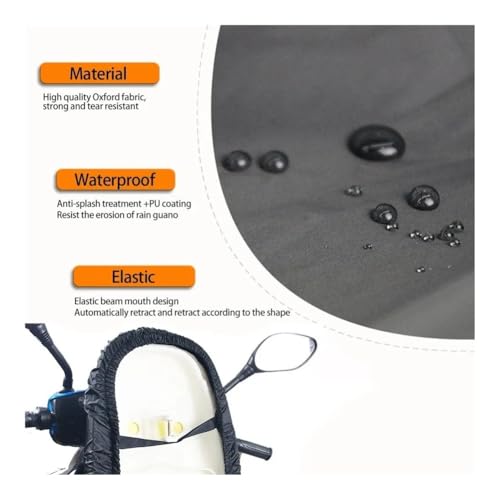 Funda universal asiento moto impermeable resistente al sol protector cojín lluvia 6