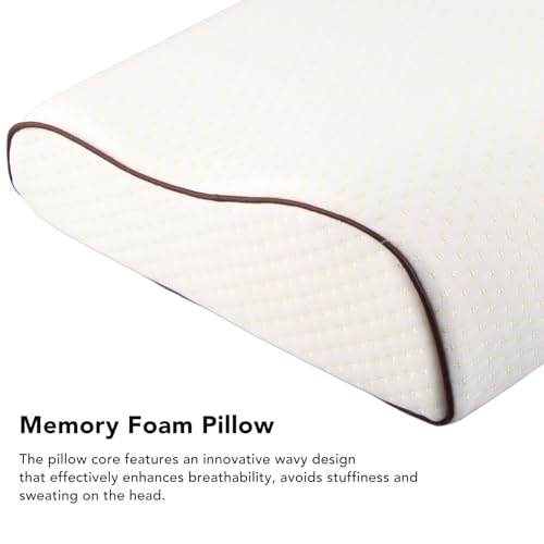 Almohada espuma viscoelástica 50x30 cm ajustable miniatura 4