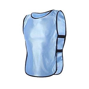 Children Sport Vest, 5Colors Children Waistcoat Vest Jacket Team Practice Jersey for Outdoor Sports Football Training (Light Blue)
