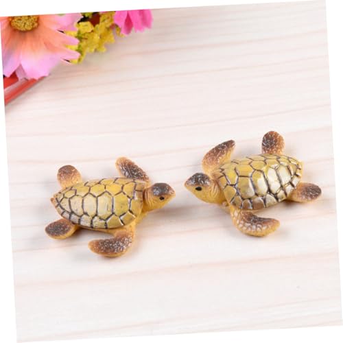 Mini tortue en résine pour décorer un terrarium ou une école - 5