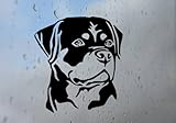 HSC Design Custom Decal Car for Rottweiler Dog k9 Rottie for Car, Truck, Funny, Tumbler, Window, Motorcycle, Helmet, Bumper, Decal for Laptop, Phone, Home Decoration / 4 in x 4.5 in/Black