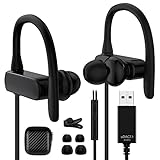 Computer Headphone, TITACUTE USB Earphones 2.5M 8.2FT Wired Earbuds with Microphone Mute Volume...