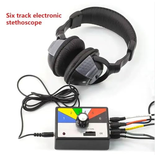 Detector de ruido automotriz de 6 canales, diagnostica el motor, chasis, caja de cambios con auriculares, herramienta esencial para mecánicos