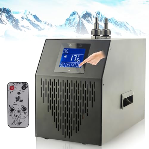 Bewinner Refroidisseur d'eau pour Aquarium avec Écran Tactile et Télécommande - 42 Gal, 1/10 HP, Faible Bruit, Système de Refroidissement pour Poissons