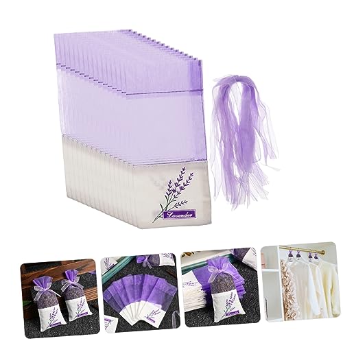 Alipis 50 bolsas ligeras vacías para sachets de lavanda miniatura 2