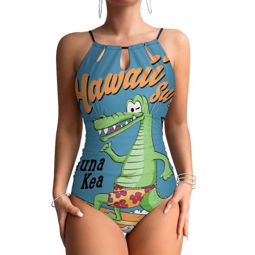 Monokini sculptant dinosaure surfant pour masquer les rondeurs