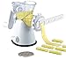 Tredoni Manual Meat Mincer Grinder & Vegetable Shredder, Biscuit Machine Cookie Maker + Churros/Biscuits Patterns Attachment, White