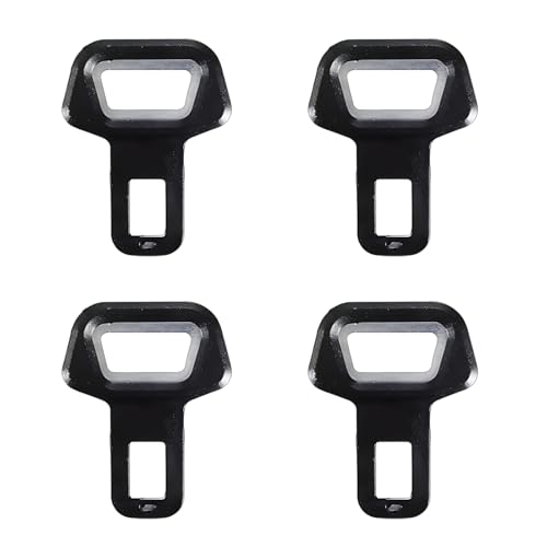 4 Stück Anschnaller Adapter, Sicherheitsgurt Clip für Auto, Metall Gurtadapter, Universelle Lösung für Tägliches Fahren und Lange Reisen, 50 x 64mm