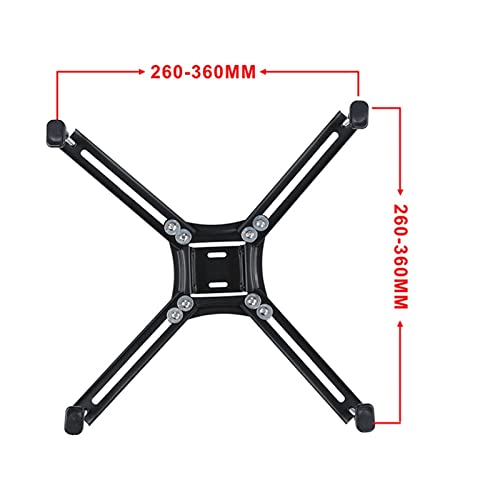 Support de moniteur LCD à mouvement complet et bras articulé pour écran de bureau sans VESA - 4