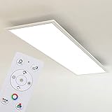 led deckenleuchte deckenlampe 12w-72w wohnzimmer badleuchte dimmbar küchenlampe Moderne LED Deckenleuchte in weiß, gefertigt aus Kunststoff-Metall