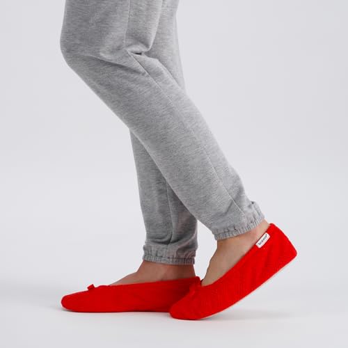 Image of isotoner Women's Diamond Microterry Ballerina Slippers