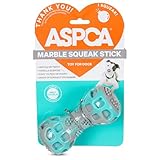 ASPCA Marble Stick Dog Toy – Vanilla-Scented Durable TPR Chew Toy for Dogs, Easy-to-Carry Textured Stick with Dental Benefits, Gentle on Teeth