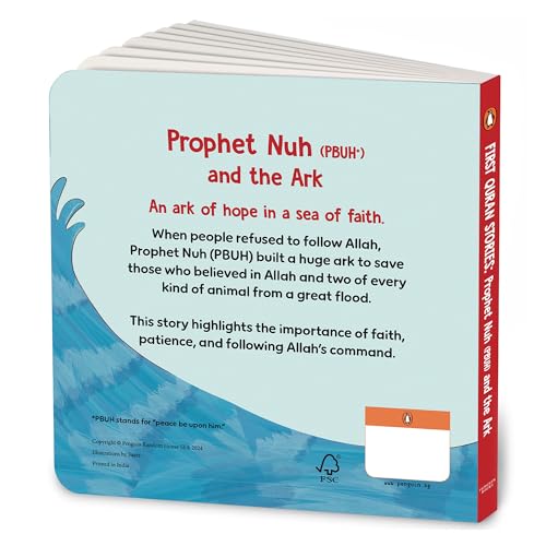 Image of First Quran Stories: Prophet Nuh (PBUH) and the Ark: An Illustrated Story Book for Kids About Prophet | Inspirational Islamic Story | Teaches About Faith, Patience & Obedience to Allah | Ages 5+ [Select Learning]