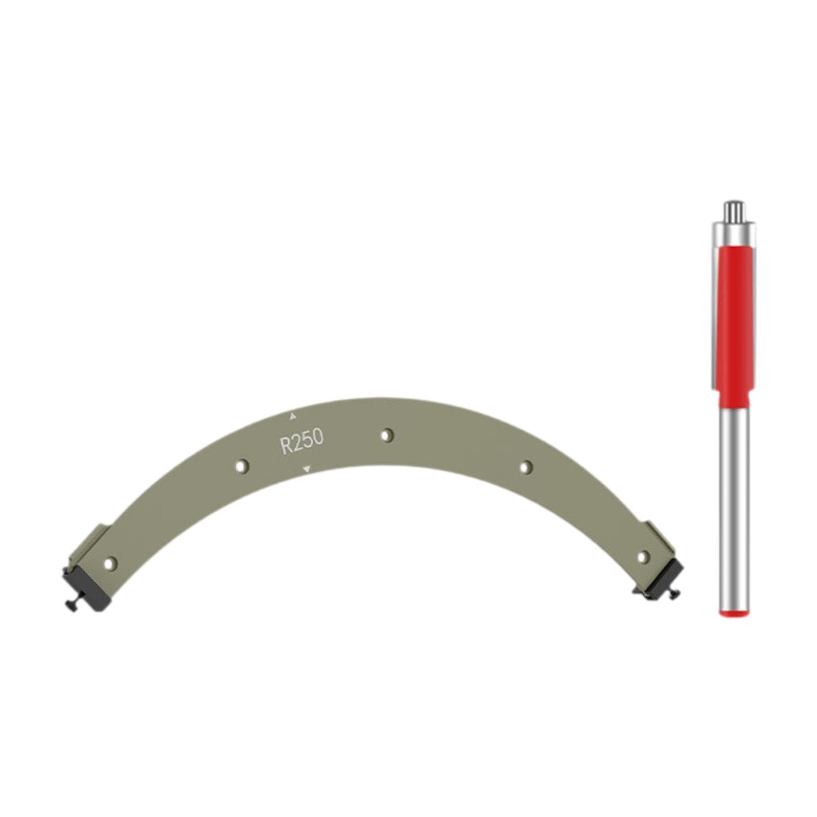 Gabarit de rayon d'angle pour travail du bois outil de chanfreinage et trimmer R250
