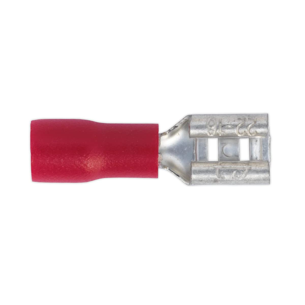 Sealey Push-On Terminal 4.8mm Female Red Pack Of 100 - Part No. RT20