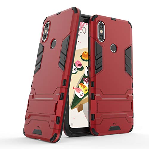 Max Power Digital Funda para Xiaomi Mi A2 / 6X (5.99') con Soporte - Carcasa híbrida antigolpes Resistente (Xiaomi Mi A2, Rojo)