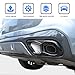 Stainless Steel Exhaust Muffler Tailpipe Trim Cover For BMW X5 X6 X7 G05 G06 G07 2019-2022 Car Tail Pipes Exhaust Pipe Muffler Decorative Frame (Gloss Black)