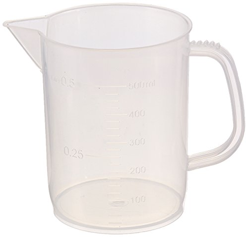United Scientific 81121 Polypropylene Short Form Pitchers, 500Ml Capacity (Pack Of 12) #TOP7
