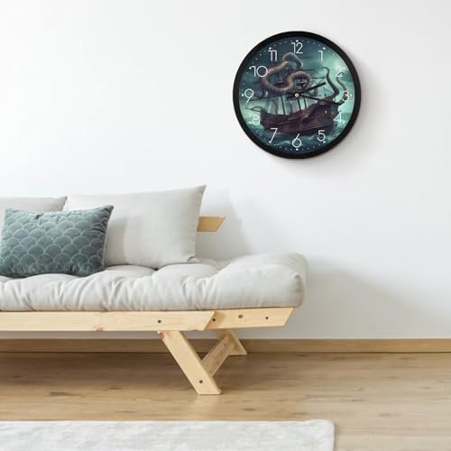 Joli cadran facile à lire horloge murale originale pour offrir