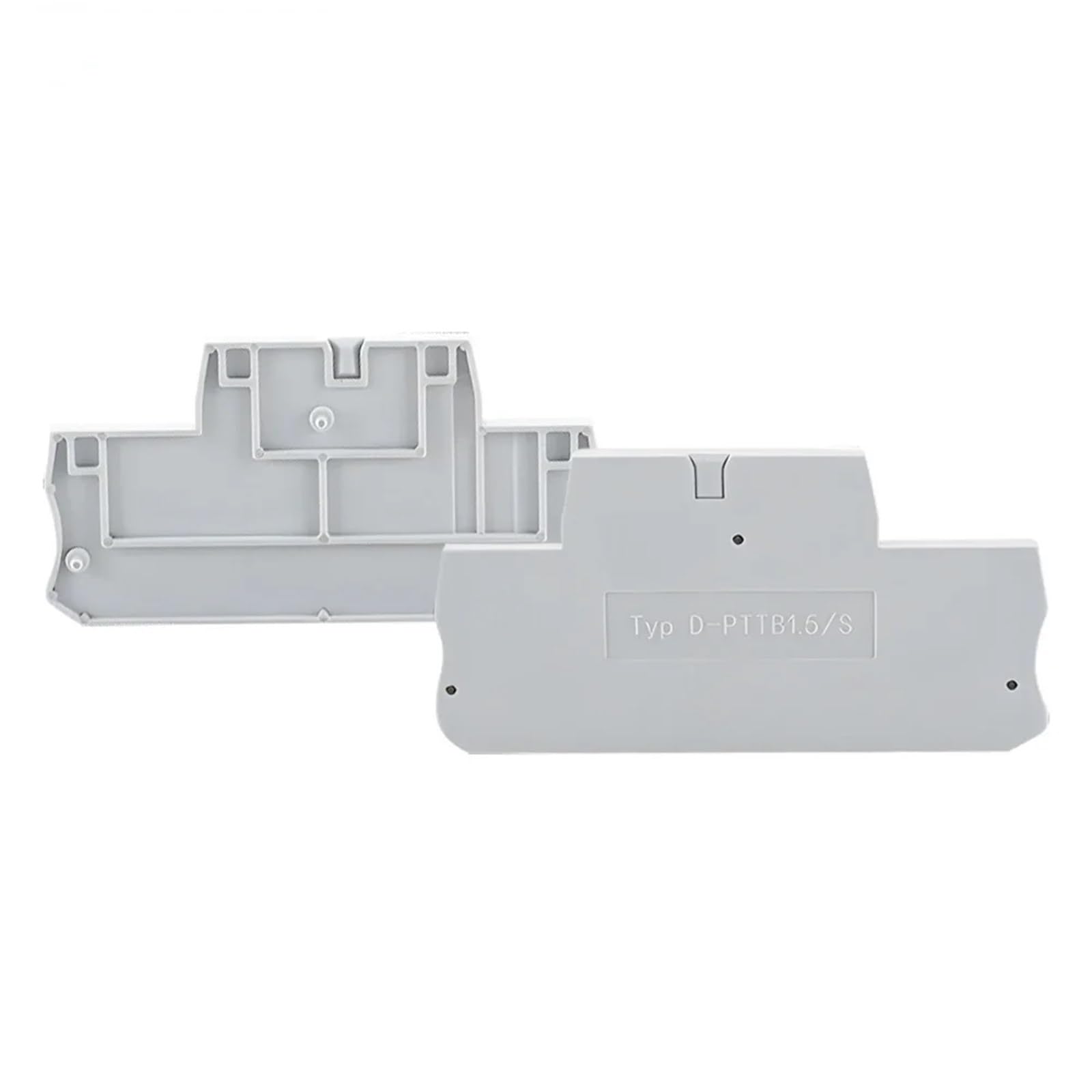 Morsettiera DIN a innesto PTTB1.5 da 10 pezzi, 17,5 A, 500 V, 26-16 AWG, morsetto a molla passante multilivello D-PTTB15